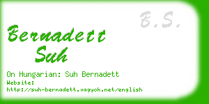 bernadett suh business card